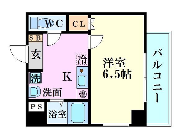 中之島駅 徒歩6分 4階の物件間取画像